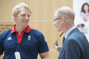 Olympic gold medallist Andrew Triggs Hodge talks about the latest developments with BRC director Prof Keith Channon