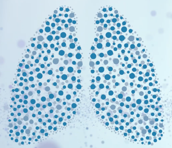 Decorative illustration about lung function 