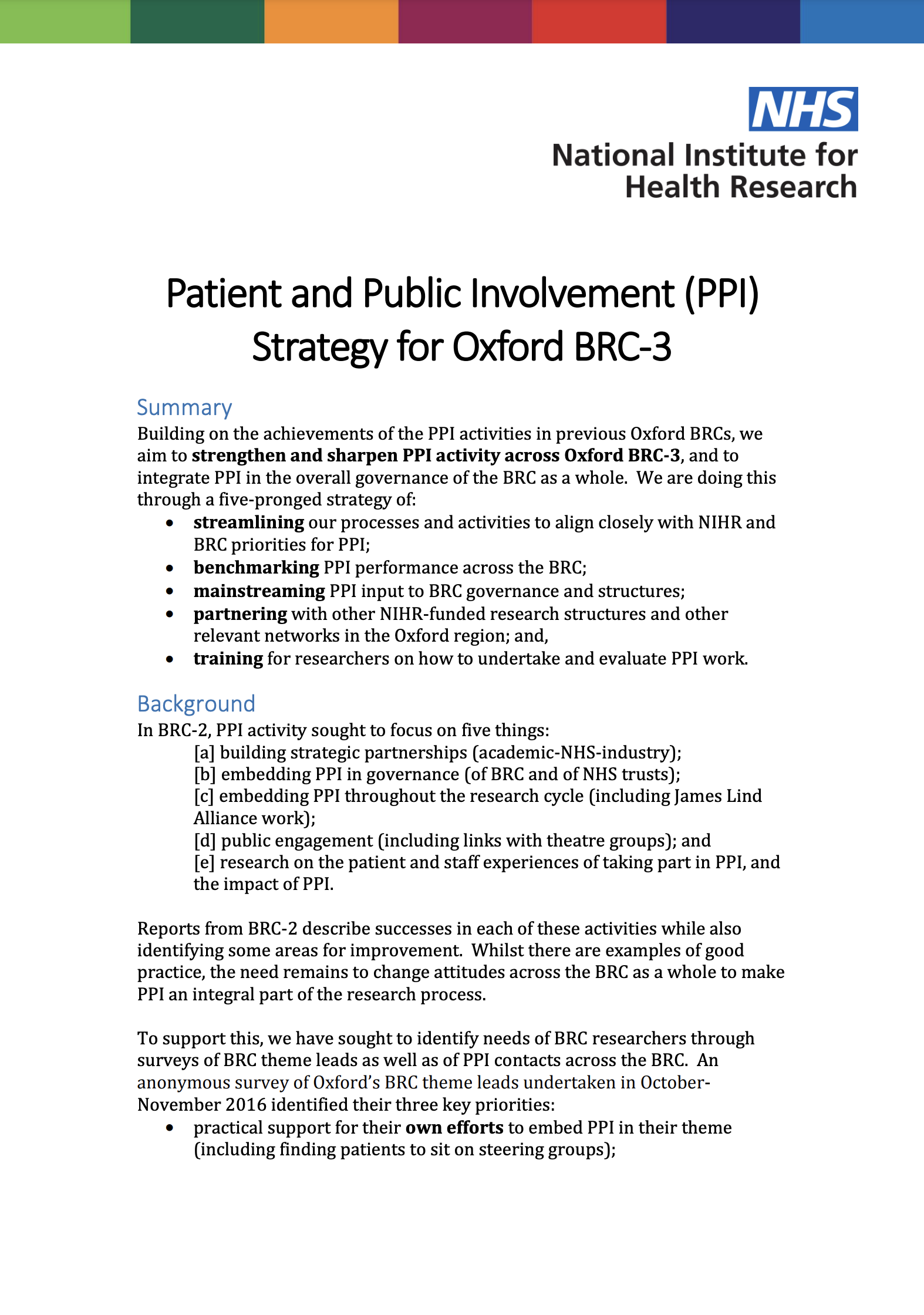 Preview of PDF link: Previous PPI strategy document /
