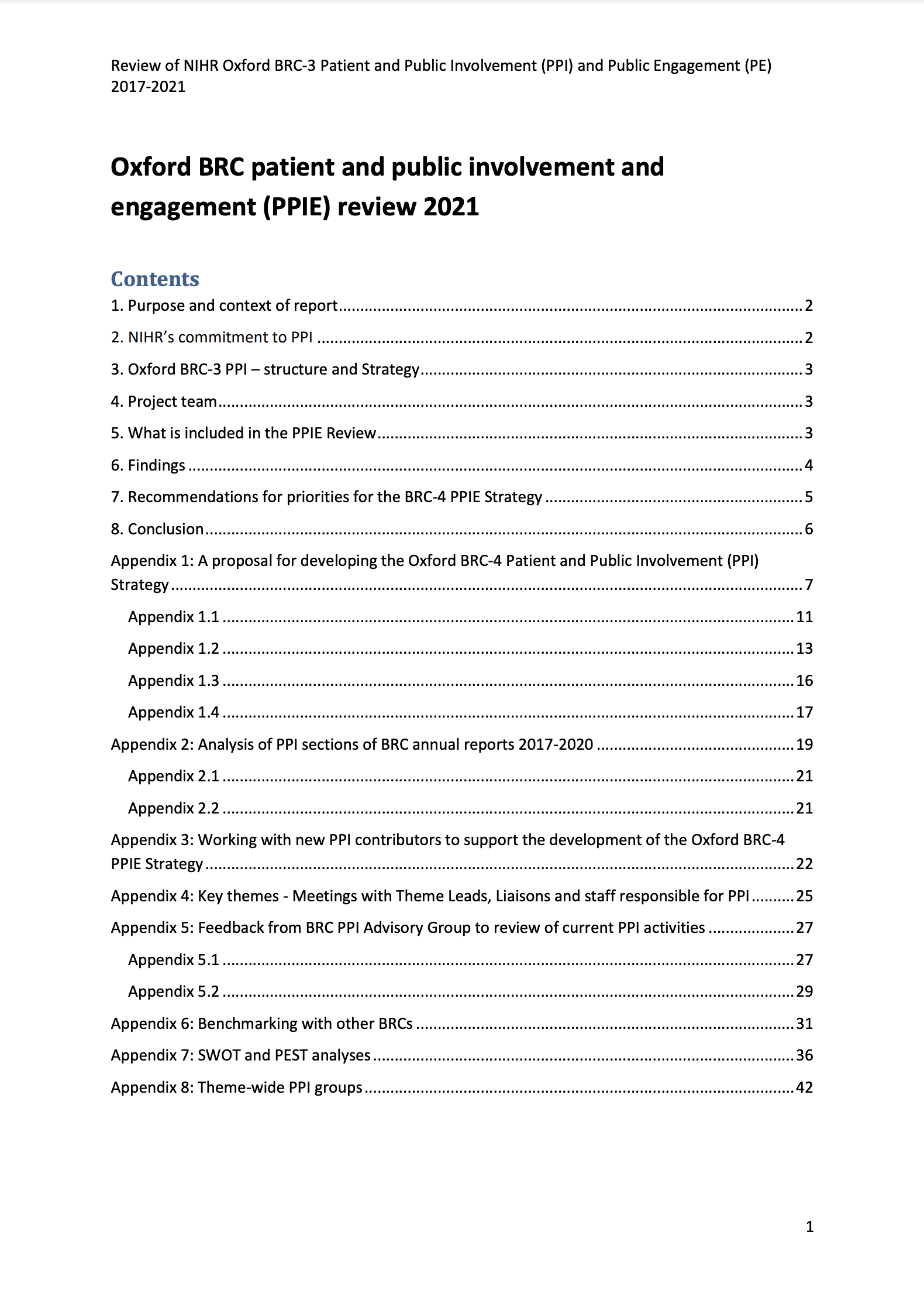 Preview of PDF link: Oxford BRC public involvement and engagement review /
