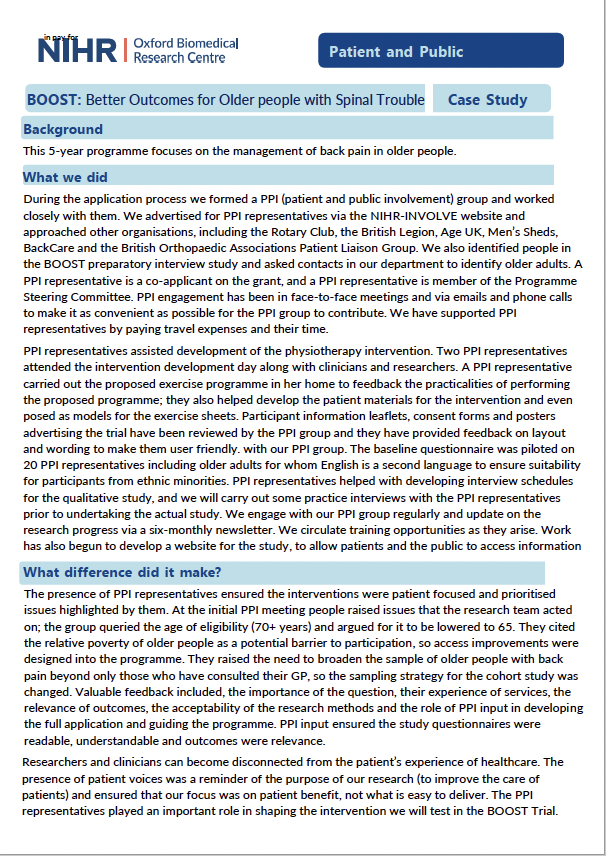 Back pain 2 PPI Case Study preview