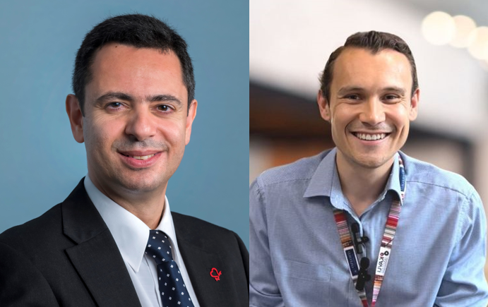 Composite image of Professors Charalambos Antoniades and Simon Draper