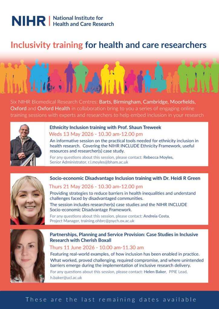 IMAGE A4 Poster Inclusivity training May June 2026 sans buttons